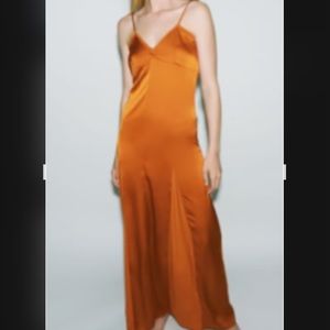 Zara strappy long dress L